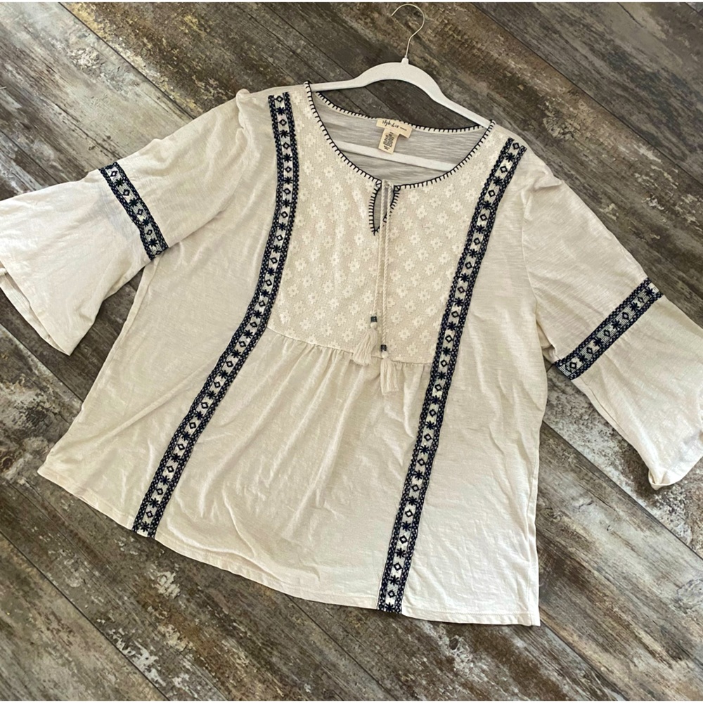 Style & Co peasant blouse Item#4